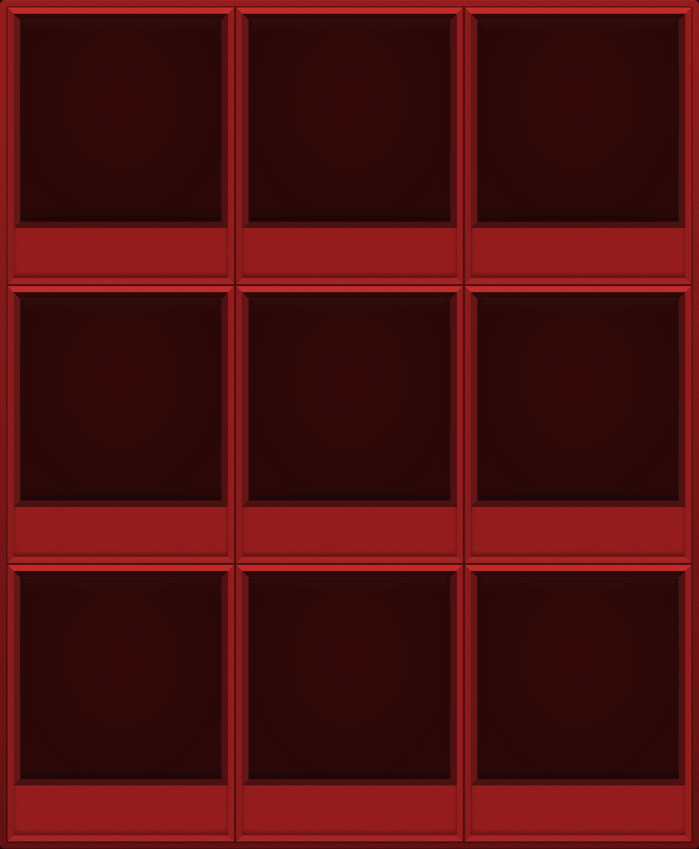 Red Display Case (3x3)